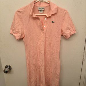 Lacoste Polo Light Pink Dress EU Size 38 Made in France